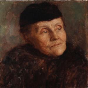 GRÜNER Gustava 1870-1929,Portrait of an elderly lady,Bruun Rasmussen DK 2016-09-12