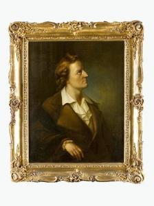 GRÜNLER Ehregott 1797-1881,Portrait Friedrich Schiller (1759-1805),Deutsch AT 2019-11-28