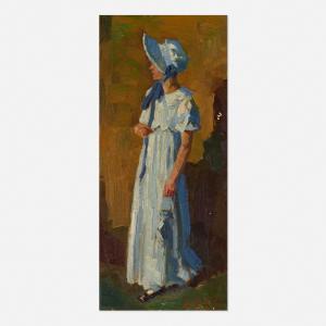 GRAAFLAND Rob 1875-1940,The Blue Dress,1938,Rago Arts and Auction Center US 2021-11-11