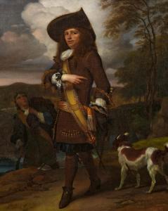 GRAAT Barend 1628-1709,Portrait of a Nobleman with Hunting Assistants and,Van Ham DE 2020-05-28