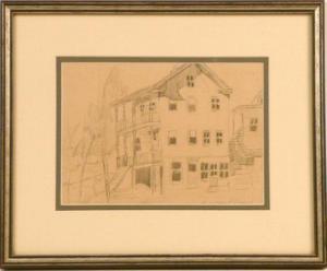 GRABACH John R. 1886-1981,Sketch of Houses,Nye & Company US 2012-04-17
