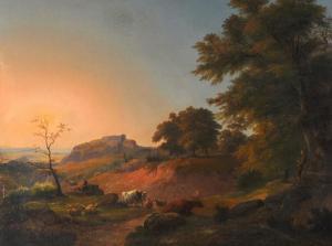 GRABAU Christian Johann L 1810-1874,Mountainous Landscape,John Nicholson GB 2014-02-05