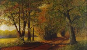 GRABINSKI Henryk 1842-1903,Pejzaż jesienny w parku,Rempex PL 2015-10-11