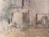 GRABOWSKI Stanislas 1901-1957,View of a church,Bellmans Fine Art Auctioneers GB 2023-05-16