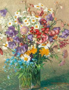 GRABWINKLER Paul 1880-1946,A Magnificent Bouquet of Field Flowers,1930,Palais Dorotheum 2022-09-20