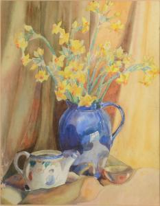 GRACE HOCKING MARION,Still Life With Daffodils,David Lay GB 2017-07-27