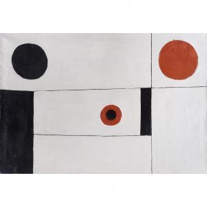 GRACHIS Dimitri 1932,Untitled (Red, Black, and White),Clars Auction Gallery US 2021-09-17