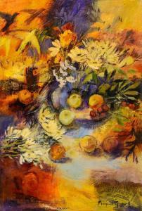 GRADWELL Margaret 1956,Still Life Flowers & Fruit,5th Avenue Auctioneers ZA 2024-02-18