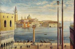 GRAEF Trude,Venedig - Blick von der Piazetta auf San Giorgio,1941,Palais Dorotheum 2012-04-03