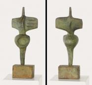 GRAETZ Rene 1908-1974,Kleine Upright figure,1972,Ostdeutsche DE 2017-05-13