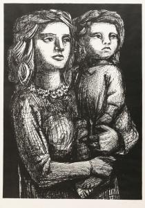 GRAETZ Rene 1908-1974,Mutter mit Kind,1956,Leipzig DE 2021-12-14