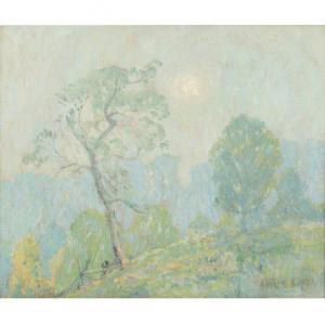 GRAF Carl C 1890-1947,untitled Impressionist landscape with setting sun,Ripley Auctions 2021-09-11