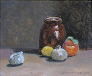 GRAF Geneviève Goth 1890-1961,Still Life, Jar and Fruit,Wickliff & Associates US 2020-01-11