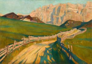 GRAF Ludwig Ferdinand,View to the Sellagruppe (Dolomites),1905,im Kinsky Auktionshaus 2018-06-19