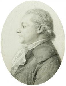 GRAFF Anton 1736-1813,Portrait of a man in profile to the left,Galerie Koller CH 2024-03-22