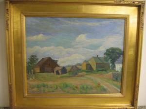 GRAFF Charles Emile 1800-1900,Farm houses in a landscape,Ivey-Selkirk Auctioneers US 2007-09-15