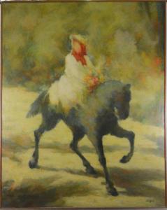 GRAFFART Charles 1893-1967,Femme à cheval,Rops BE 2017-09-03