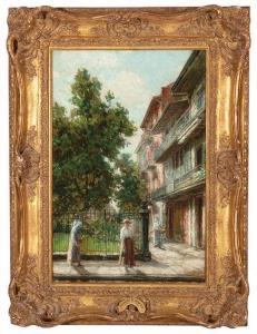 GRAFTON Robert Wadsworth 1876-1936,Pirate's Alley at Royal Street, New Or,1919,Neal Auction Company 2020-02-08