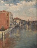 GRAFTON Robert Wadsworth 1876-1936,Venetian Canal Scene,1920,Neal Auction Company US 2002-12-07