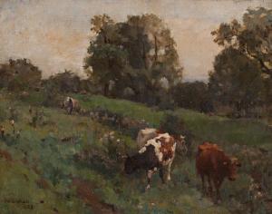 GRAHAM James Lillie 1873-1965,Hillside Pasture,1902,Walker's CA 2017-12-12