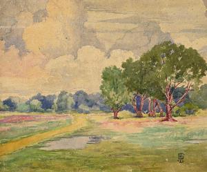 GRAHAM James Lillie 1873-1965,Summer Day,1920,Levis CA 2024-03-09