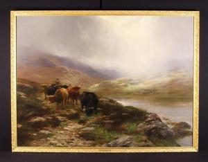 GRAHAM Peter 1836-1921,Highland Cattle in Landscape,1892,Wilkinson's Auctioneers GB 2022-10-08