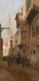 GRAHAM William 1841-1910,Street view of Cairo,1882,Bonhams GB 2019-08-06