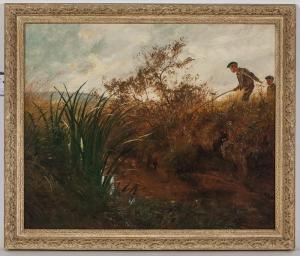 GRAHAME James Barclay 1844-1918,TWO YOUNG ANGLERS - AN ANXIOUS MOMENT,1880,McTear's GB 2016-02-14