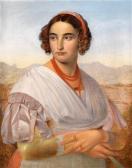 GRAHL August 1791-1866,Bildnis der Vittoria Caldoni aus Albano,Palais Dorotheum AT 2010-10-12