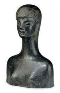 GRAILHE HENRI 1945,BUST OF A YOUNG WOMAN,1960,Christie's GB 2010-12-16