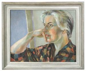 GRAINGER ESTHER 1912-1990,Portrait of Elvic Steele,Cheffins GB 2017-12-14