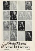 GRAMEGNA THOMAS,ANDY WARHOL / SETON HALL UNIVERSITY,1982,Swann Galleries US 2014-02-25