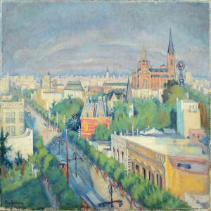 GRAMM Tilla 1900-1900,City view with boulevard and palms,Bruun Rasmussen DK 2015-09-14
