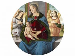 GRANACCI PSEUDO 1490-1510,Mary with the child and angels,Hampel DE 2019-12-05