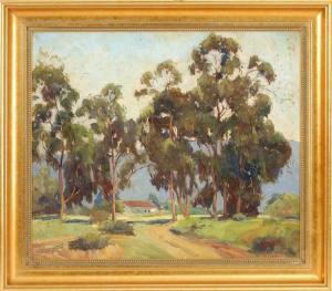 GRANDIN CARRUTHERS MABEL 1886-1972,California landscape with sycamore trees,Eldred's US 2015-07-31