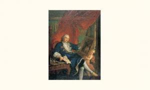 GRANDON Charles I 1691-1762,Portrait de Léonard Bathéon de Vertrieu, premier p,1733,Piasa 2002-12-18