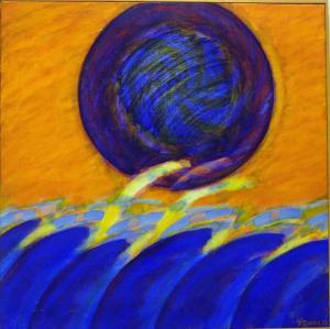 GRANE Kurt 1926,"Blue Sun".,Auktionskompaniet SE 2007-10-22
