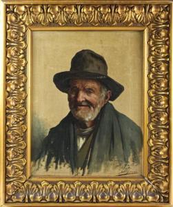 GRANER Y ARRUFI Luis 1863-1929,Anciano con sombrero,Bonanova ES 2023-10-04