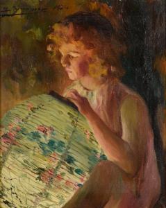 GRANER Y ARRUFI Luis 1863-1929,La Niña con farolillo (A Girl with a lantern),1924,Bonhams 2019-04-30