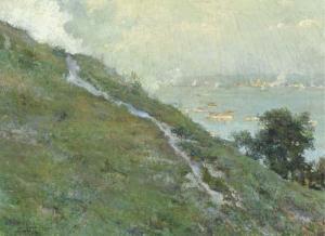 GRANER Y ARRUFI Luis 1863-1929,View of a harbor from a hilltop,Christie's GB 2005-04-05