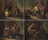 GRANERI Giovanni Michele 1708-1762,Lavandaia, Distributore di sorti, Rissa,Il Ponte Casa D'aste Srl 2017-04-13