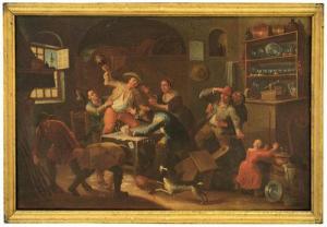 GRANERI Giovanni Michele 1708-1762,Scena con rissa in un interno,Meeting Art IT 2022-11-12