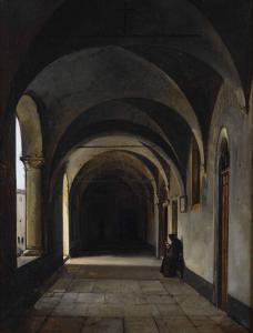 GRANET Francois Marius 1775-1849,Scena d\’interno con monaci,Cambi IT 2023-04-19