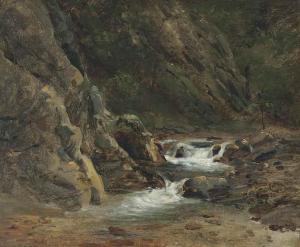 GRANET Francois Marius 1775-1849,Vue d'une torrent,Christie's GB 2017-05-23