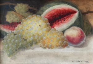 GRANIZA M,Still life with fruit,1918,Vltav CZ 2017-02-27