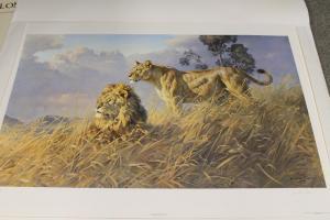 GRANT Donald 1924-2001,AFRICAN EVENING LIONS,Cuttlestones GB 2022-07-27