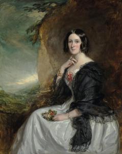 GRANT Francis 1803-1878,Portrait of a lady, three quarter length, wearing ,Christie's GB 2023-12-14