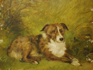 GRANT Henry 1882-1893,Dog in Long Grass,1891,Andrew Smith and Son GB 2010-09-14