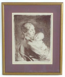 GRANT James Arden 1887-1974,Mother and Child,1926,Claydon Auctioneers UK 2022-08-28