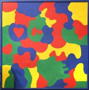 GRANT James 1924-1997,Red Heart,1993,Clars Auction Gallery US 2018-11-17